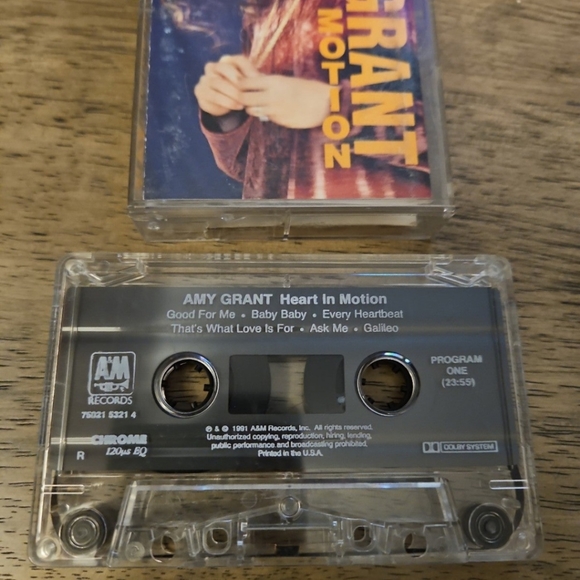 Amy Grant - Heart in Motion - Cassette - Picture 3 of 3